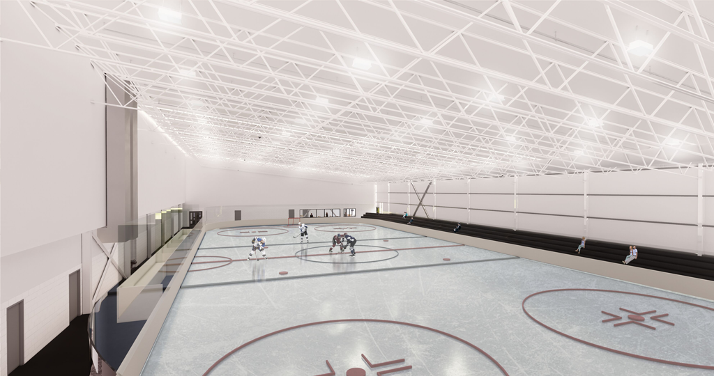 A rendering of rink 3